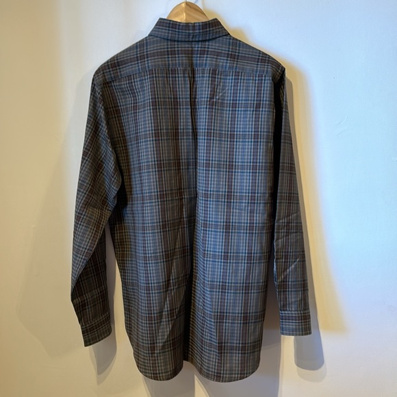 Pendleton USA 100% virgin wool, Size Large button up EUC flannel plaid light - Picture 7 of 8